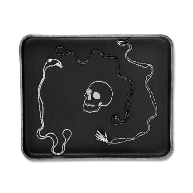 Skull Leather Valet Tray