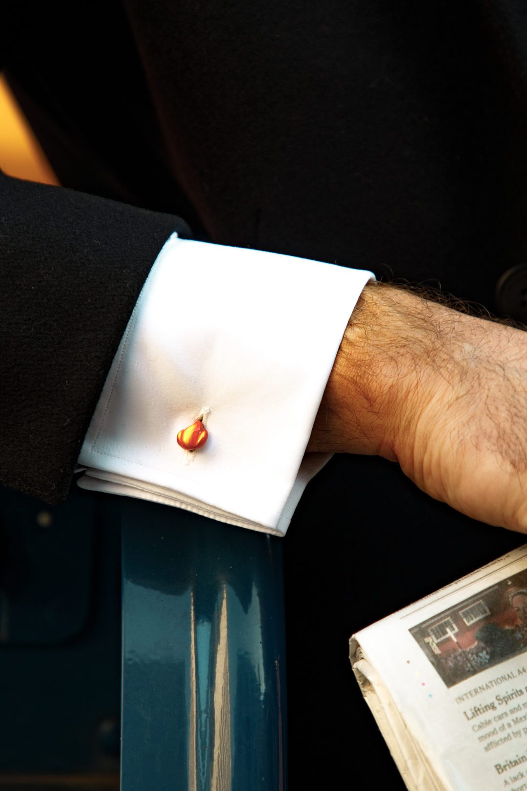 Flame Cufflinks: Vintage Lighter-Inspired | Fils Unique