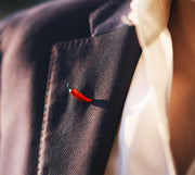 Red Hot Lapel Pin handmade by Fils Unique
