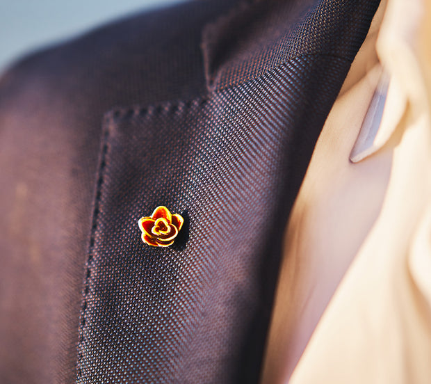 Pin called The Petals Lapel Pin handmade by Fils Unique