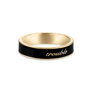 Trouble Champlevé Ring
