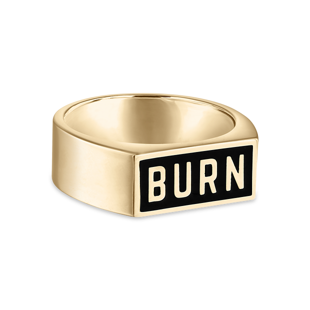 BURN Champlevé Ring